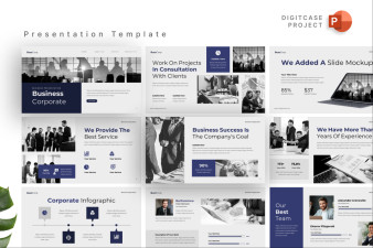 Blue Business Corporate PowerPoint Template